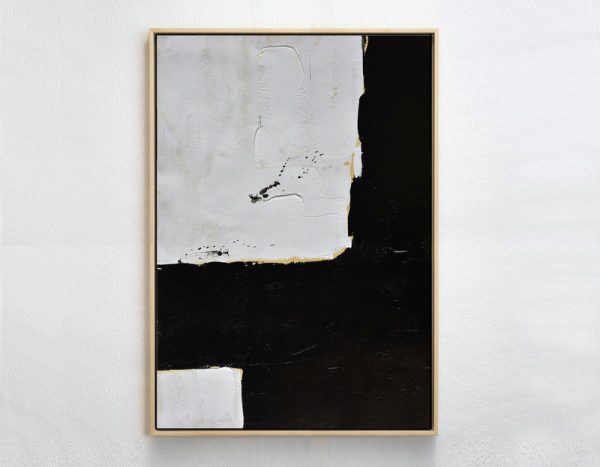 Extra Large Acrylic Painting On Canvas,Minimalist Painting On Canvas, Palette Knife Vertical Minimal Art - Canvas Artwork For Sale